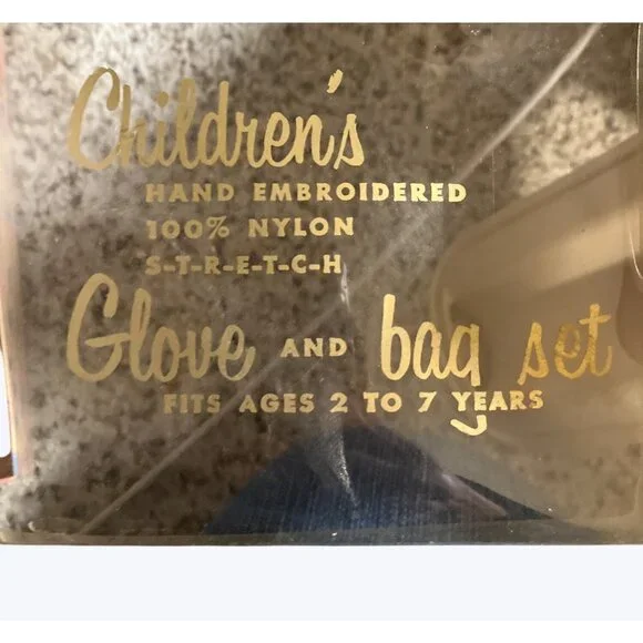 Girls Hand Embroidered White Vintage Bag W/Floral Design  Ages 2-7 Bag only - Picture 2 of 15